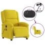 Sillón reclinable de masaje eléctrico terciopelo amarillo de , Sillones - Ref: Foro24-3204296, Precio: 277,96 €, Descuento: %
