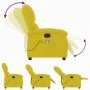 Sillón reclinable de masaje eléctrico terciopelo amarillo de , Sillones - Ref: Foro24-3204296, Precio: 277,96 €, Descuento: %