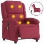 Sillón reclinable de masaje eléctrico terciopelo rojo tinto de , Sillones - Ref: Foro24-3204294, Precio: 293,63 €, Descuento: %