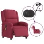 Sillón reclinable de masaje eléctrico terciopelo rojo tinto de , Sillones - Ref: Foro24-3204294, Precio: 293,63 €, Descuento: %