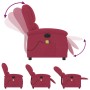 Sillón reclinable de masaje eléctrico terciopelo rojo tinto de , Sillones - Ref: Foro24-3204294, Precio: 286,83 €, Descuento: %
