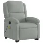 Sillón reclinable de masaje elevable terciopelo gris claro de , Sillones - Ref: Foro24-3204311, Precio: 301,65 €, Descuento: %