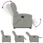 Sillón reclinable de masaje elevable terciopelo gris claro de , Sillones - Ref: Foro24-3204311, Precio: 281,55 €, Descuento: %