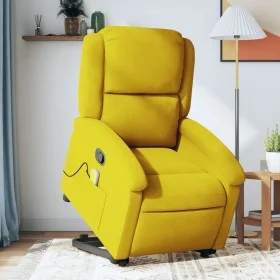 Sillón reclinable de masaje elevable terciopelo amarillo de , Sillones - Ref: Foro24-3204318, Precio: 313,86 €, Descuento: %