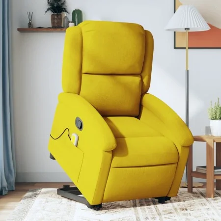 Sillón reclinable de masaje elevable terciopelo amarillo de , Sillones - Ref: Foro24-3204318, Precio: 313,86 €, Descuento: %