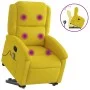 Sillón reclinable de masaje elevable terciopelo amarillo de , Sillones - Ref: Foro24-3204318, Precio: 313,86 €, Descuento: %