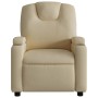 Sillón reclinable eléctrico de tela crema de , Sillones - Ref: Foro24-3204353, Precio: 244,75 €, Descuento: %