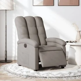 Sillón reclinable eléctrico tela gris taupé de , Sillones - Ref: Foro24-3204076, Precio: 241,29 €, Descuento: %