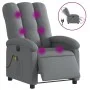 Sillón reclinable de masaje eléctrico tela gris oscuro de , Sillones - Ref: Foro24-3204081, Precio: 297,27 €, Descuento: %