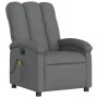 Sillón reclinable de masaje eléctrico tela gris oscuro de , Sillones - Ref: Foro24-3204081, Precio: 297,27 €, Descuento: %