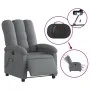 Sillón reclinable de masaje eléctrico tela gris oscuro de , Sillones - Ref: Foro24-3204081, Precio: 297,27 €, Descuento: %
