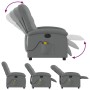 Sillón reclinable de masaje eléctrico tela gris oscuro de , Sillones - Ref: Foro24-3204081, Precio: 291,23 €, Descuento: %