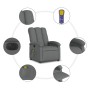 Sillón reclinable de masaje eléctrico tela gris oscuro de , Sillones - Ref: Foro24-3204081, Precio: 291,23 €, Descuento: %