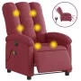 Sillón de masaje reclinable eléctrico tela rojo tinto de , Sillones - Ref: Foro24-3204083, Precio: 257,54 €, Descuento: %