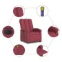Sillón de masaje reclinable eléctrico tela rojo tinto de , Sillones - Ref: Foro24-3204083, Precio: 257,54 €, Descuento: %