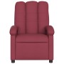 Sillón de masaje reclinable eléctrico tela rojo tinto de , Sillones - Ref: Foro24-3204083, Precio: 252,91 €, Descuento: %