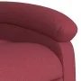 Sillón de masaje reclinable eléctrico tela rojo tinto de , Sillones - Ref: Foro24-3204083, Precio: 257,54 €, Descuento: %