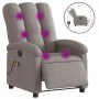 Sillón reclinable de masaje eléctrico tela gris taupe de , Sillones - Ref: Foro24-3204088, Precio: 258,04 €, Descuento: %