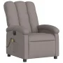 Electric massage recliner taupe gray fabric by , Armchairs - Ref: Foro24-3204088, Price: 258,04 €, Discount: %