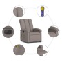 Sillón reclinable de masaje eléctrico tela gris taupe de , Sillones - Ref: Foro24-3204088, Precio: 263,86 €, Descuento: %