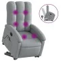 Sillón de masaje reclinable de pie de tela gris claro de , Sillones - Ref: Foro24-3204104, Precio: 332,82 €, Descuento: %