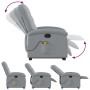 Sillón de masaje reclinable de pie de tela gris claro de , Sillones - Ref: Foro24-3204104, Precio: 311,89 €, Descuento: %