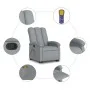Sillón de masaje reclinable de pie de tela gris claro de , Sillones - Ref: Foro24-3204104, Precio: 332,82 €, Descuento: %
