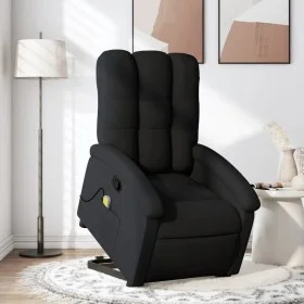 Black Fabric Liftable Massage Recliner by , Armchairs - Ref: Foro24-3204106, Price: 301,45 €, Discount: %