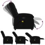 Sillón reclinable de masaje elevable tela negro de , Sillones - Ref: Foro24-3204106, Precio: 281,72 €, Descuento: %