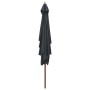 Sombrilla de jardín con palo de madera 200x300 cm antracita de vidaXL, Sombrillas - Ref: Foro24-44513, Precio: 68,46 €, Descu...
