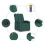 Silla de masaje reclinable de pie de tela verde oscura de , Sillones - Ref: Foro24-3204110, Precio: 295,42 €, Descuento: %