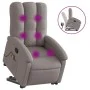 Liftable massage recliner taupe gray fabric by , Armchairs - Ref: Foro24-3204112, Price: 291,03 €, Discount: %