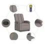 Hebbarer Massagesessel aus taupegrauem Stoff von , Sessel - Ref: Foro24-3204112, Preis: 291,03 €, Rabatt: %