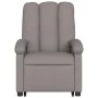 Liftable massage recliner taupe gray fabric by , Armchairs - Ref: Foro24-3204112, Price: 291,03 €, Discount: %