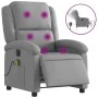 Sillón reclinable de masaje eléctrico tela gris claro de , Sillones - Ref: Foro24-3204152, Precio: 260,73 €, Descuento: %
