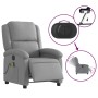 Sillón reclinable de masaje eléctrico tela gris claro de , Sillones - Ref: Foro24-3204152, Precio: 253,17 €, Descuento: %