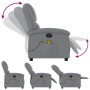 Sillón reclinable de masaje eléctrico tela gris claro de , Sillones - Ref: Foro24-3204152, Precio: 253,17 €, Descuento: %