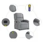 Sillón reclinable de masaje eléctrico tela gris claro de , Sillones - Ref: Foro24-3204152, Precio: 260,73 €, Descuento: %