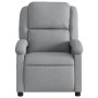 Sillón reclinable de masaje eléctrico tela gris claro de , Sillones - Ref: Foro24-3204152, Precio: 253,17 €, Descuento: %