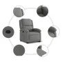 Hebbarer Liegesessel aus dunkelgrauem Stoff von , Sessel - Ref: Foro24-3204165, Preis: 311,62 €, Rabatt: %