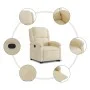 Sillón reclinable elevable de tela color crema de , Sillones - Ref: Foro24-3204173, Precio: 277,10 €, Descuento: %