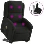 Sillón reclinable de masaje elevable tela negro de , Sillones - Ref: Foro24-3204178, Precio: 289,76 €, Descuento: %