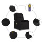 Sillón reclinable de masaje elevable tela negro de , Sillones - Ref: Foro24-3204178, Precio: 279,66 €, Descuento: %