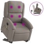 Sillón reclinable de masaje elevable tela gris taupé de , Sillones - Ref: Foro24-3204184, Precio: 276,44 €, Descuento: %