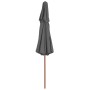 Sombrilla de dos pisos palo de madera 270 cm gris antracita de vidaXL, Sombrillas - Ref: Foro24-44519, Precio: 80,24 €, Descu...