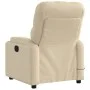 Sillón reclinable de masaje eléctrico tela color crema de , Sillones - Ref: Foro24-3204707, Precio: 274,75 €, Descuento: %