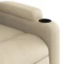 Sillón reclinable de masaje eléctrico tela color crema de , Sillones - Ref: Foro24-3204707, Precio: 274,75 €, Descuento: %