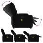 Sillón reclinable de masaje elevable tela negro de , Sillones - Ref: Foro24-3204724, Precio: 306,61 €, Descuento: %