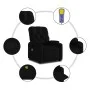 Sillón reclinable de masaje elevable tela negro de , Sillones - Ref: Foro24-3204724, Precio: 306,61 €, Descuento: %