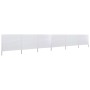 Paravientos de playa de 6 paneles de tela 800x80 cm blanco de vidaXL, Sombrillas - Ref: Foro24-44543, Precio: 60,04 €, Descue...